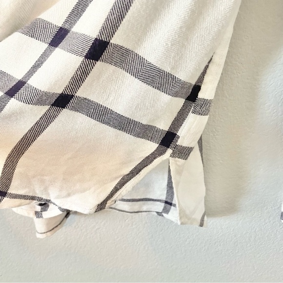 Rails + Free People Blue and White Plaid Button Down - Picture 6 of 7